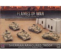 Flames of War British Sherman Armoured Troop Mid War BBX42