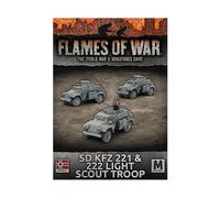 Flames of War German SD KFZ 221 & 222 Light Scout Group (Mid War, GBX112)