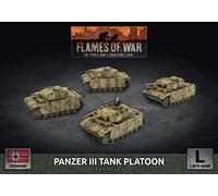 Flames of War - Panzer III Tank Platoon (x4 Plastic)