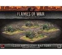 Flames of War - Soviet - 122mm Artillery Battery (4x, Plastic)