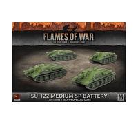 Flames of War - Soviet - SU-122 Medium SP Battery (x4, Plastic/Resin/Metal)