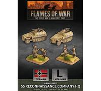 Battlefront Miniatures Flames Of War - Ss Reconaissance Company Hq (Plastic)