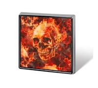 Flames Skulls In Fire Funny Lapel Tie Pin Buttons Brooch Badge Pin Clothes Hat Accessories for Men Women