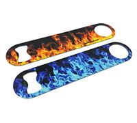 Flames Wrapic Bar Blade Bottle Opener Full Colour Bar Blade Art Paint Beer Alcohol Bartender Tool