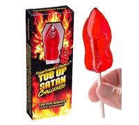 Flamethrower Candy Co Toe of Satan Lollipop One Pack Carolina Reaper Spicy Challenge