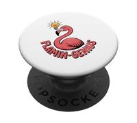 Flamin Genius Funny Flamingo Lamp Humor PopSockets Adhesive PopGrip