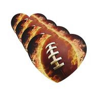 Flaming American Football Car Air Freshener Cards for Women Men 4 Pack Cute Car Accessories Long Lasting Scent Car Diffuser Hanging Auto Aromatherapy Tablets Car Fresheners Gifts