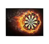 Flaming Dartboard Fire Dart Board 3D,500 Pieces Puzzles for Adults-Wooden Jigsaw Puzzle for Adults Elderly