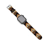 Flaming Dice Luck Silicone Watch Band Compatible with IWatch Series Ultra 1, 2, Series 9, 8, 7, 6, 5, 4, 3, 2, 1, SE