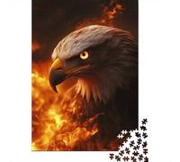 Flaming Eagle Puzzle 1000 Pieces for Adults, Animal Theme Jigsaw, Relaxing Weekend Challenge, 38x26cm/1000pcs