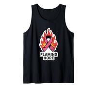Flaming Hope Pink Ribbon Breast Cancer Awareness Tank Top