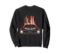 Flaming Patriotic Flag Trans Am Muscle Car 1970's Trans Am Sweatshirt
