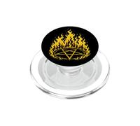 Flaming Pentagram PopSockets PopGrip for MagSafe