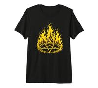 Flaming Pentagram Premium T-Shirt