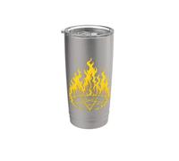 Flaming Pentagram Stainless Steel Insulated Tumbler