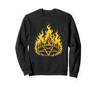 Flaming Pentagram Sweatshirt