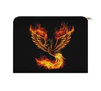 Flaming Phoenixes Bird Travel Cosmetic Bags Toiletry Pouch Makeup Purses Organizer Storage Case