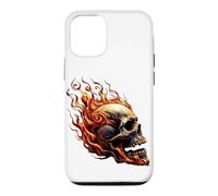 Flaming Screaming Skulls Fiery Shocking Horror Case for iPhone 12/12 Pro