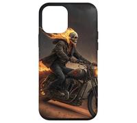 Flaming Skeleton Rider in Desert Storm Case for iPhone 12 mini