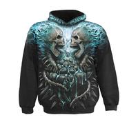 Flaming Spine Hoodie Spiral Direct Black L