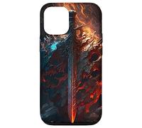 Flaming sword and shield the symbol of the warrior Case for iPhone 12/12 Pro