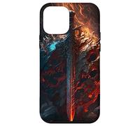 Flaming sword and shield the symbol of the warrior Case for iPhone 12 mini