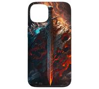 Flaming sword and shield the symbol of the warrior Case for iPhone 13