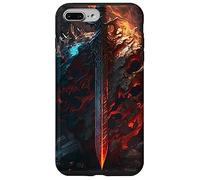 Flaming sword and shield the symbol of the warrior Case for iPhone 7 Plus/8 Plus