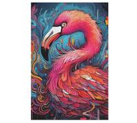 Flamingo 1000 Piece Jigsaw Puzzle- Brain Teaser Game for Adults & Children - Educational Activities Wooden Jigsaws 78×53cm