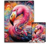 Flamingo 1000 Piece Jigsaw Puzzle Difficult Puzzles for Adults for Teenagers, Family Game Night, Brain-Challenging Gift Idea 26X38CM/10.23x14.96inch