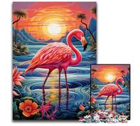 Flamingo 1000 Piece Jigsaw Puzzle Difficult Puzzles for Adults for Teenagers, Family Game Night, Brain-Challenging Gift Idea 50x75CM/19.68x29.52inch