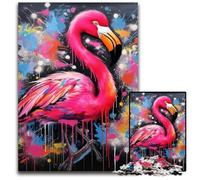 Flamingo 1000 Piece Jigsaw Puzzle Impossible Jigsaw Puzzles for Adults Ideal for Teenagers & Collectors, Travel Gift, Family Activity 50x75CM/19.68x29.52inch