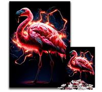 Flamingo 1000 Piece Jigsaw Puzzle Wooden Puzzles Fun at Home Activities Birthday Present Travel Gifts 1000 PCS(38x26cm)