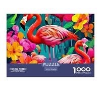Flamingo, 1000-piece Puzzle Set, Creative And Rewarding Entertainment, Ideal for Gifting Or Art Display, Suitable for Ages 14+, 70x50cm/1000pcs