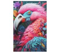 Flamingo 1000 Piece Wooden Jigsaw Puzzle- Brain Teaser Game for Adults & Children Educational Activities Jigsaws Puzzles （78×53cm）