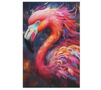 Flamingo 1000 Piece Wooden Jigsaw Puzzle- Brain Teaser Game for Adults & Children Educational Activities Jigsaws Puzzles 78×53cm