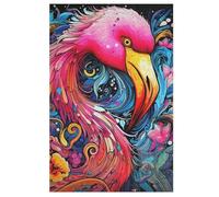Flamingo 1000 Pieces Wooden Jigsaw Puzzle for Adults Puzzles Brain Exercise Challenge High Difficulty Game for Kids 78×53cm