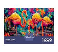 Flamingo 1000Piecess JigsawPuzzlesFlamingos Pond ForAdult Challenging LargePiecePuzzles Age12+byth Challenging The Impossible Difficult Game Uncover The Puzzle 70x50cm/1000pcs