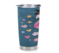 Flamingo 20 Oz Tumbler Thermal Cup Water Bottle