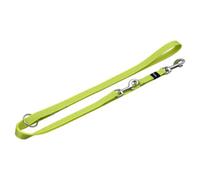 Flamingo Adjustable Dog Leash Yellow Nylon 200Cm Carabiner Reflector