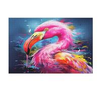 Flamingo Adults Wooden Jigsaw Puzzle, for Kids Wooden Puzzles Toys Family Game Play,Brain Training 1000 Piece (75×50cm)