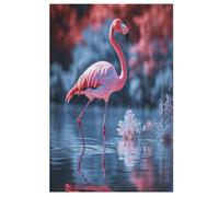 Flamingo Adults Wooden Jigsaw Puzzle, for Kids Wooden Puzzles Toys Family Game Play,Brain Training 1000 Piece 78×53cm