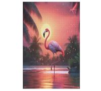 Flamingo Adults Wooden Jigsaw Puzzle, for Kids Wooden Puzzles Toys Family Game Play,Brain Training 1000 Piece 1000 PCS