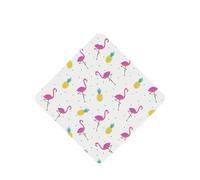 Flamingo And Pineapple Printing 10 Pcs Car Air Freshener Fragrant Sheets,Car Hanging Accessories With Strings For Decor
