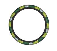 Flamingo and Swimming Pool Pattern Steering Wheel Cover 15 inches, Universal for All Seasons, Highly Elastic and Easy to Install