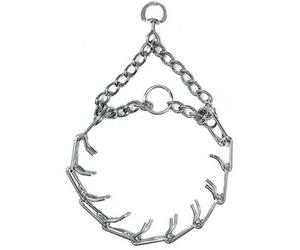 FLAMINGO Anti-Pull Collar Mondo Silver For Dog M 26/38CM