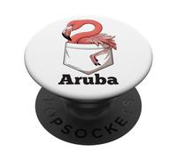 Flamingo Aruba Souvenir/Aruba PopSockets Adhesive PopGrip