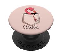 Flamingo Aruba Souvenir/Aruba PopSockets Adhesive PopGrip