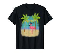 Flamingo at the Beach Value Graphic T-Shirt