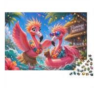 Flamingo Beach Ocean 1000pcs Mini Puzzle For Adults Challenging
